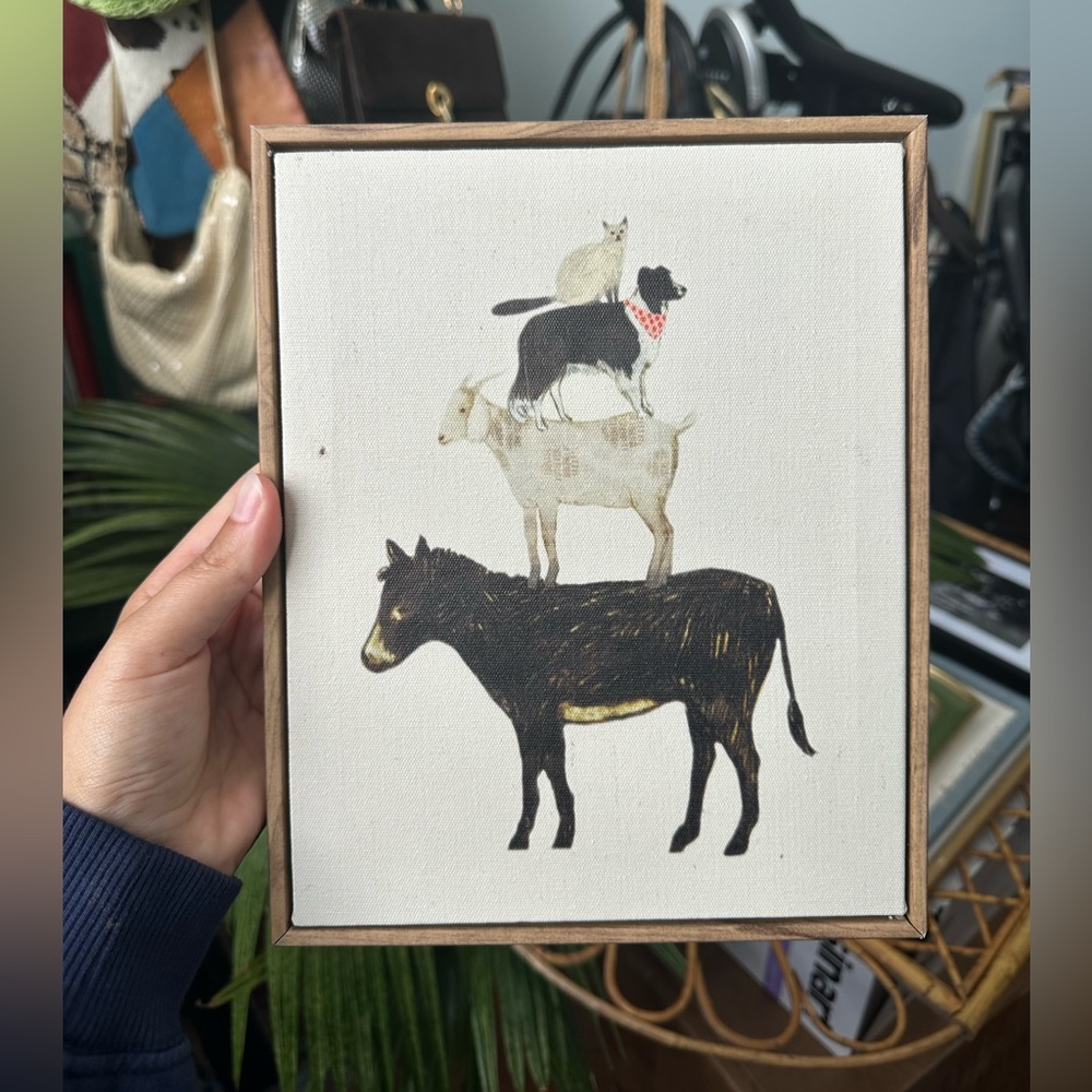 Farm Animal Stack Canvas Art